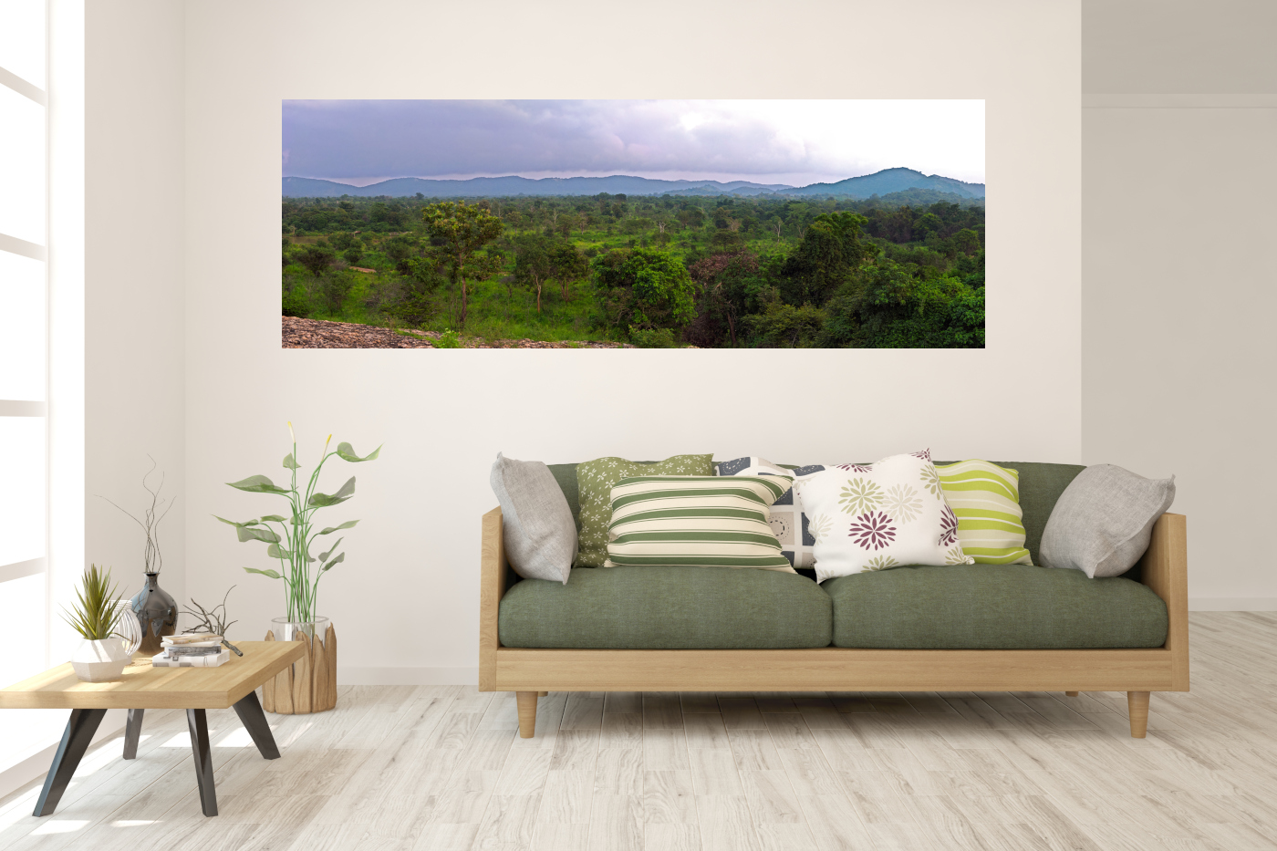 Panorama in living room