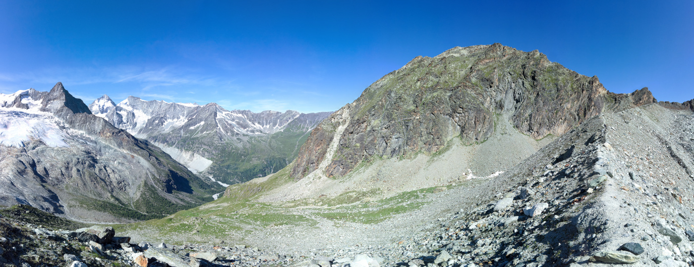 Panorama of Pointe d'Arpitetta, Switzerland