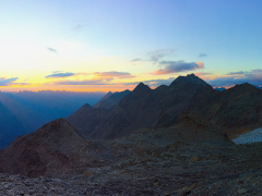 Sunset in Hochstubai Alps